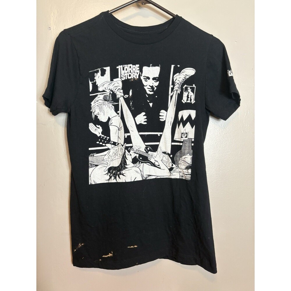 Title: The Torre Story Graphic T-Shirt Womens Small Black Punk Rock Tee